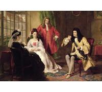 HRJUBWREE Dipinti Famosi Nordico Pittura Tela Immaginie Lord Foppington Raccontando Le Sue Avventure Di William Powell Frith Per la Decorazione della Camera da Letto 60x90cm
