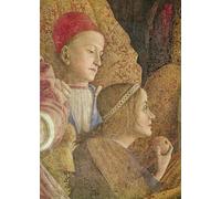 HRJUBWREE Dipinti Famosi Nordico Pittura Tela Immaginie Marchese Ludovico Gonzago III di Mantova con la sua famiglia e cortigiani di Andrea Mantegna Per la Decorazione della Camera da Letto 60x90cm