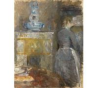 HRJUBWREE Dipinti Famosi Nordico Pittura Tela Immaginie nella sala da pranzo nella sala da pranzo di Berthe Morisot Per la Decorazione della Camera da Letto 60x90cm