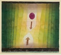 HRJUBWREE Dipinti Famosi Nordico Pittura Tela Immaginie Prima del fulmine di Paul Klee Per la Decorazione della Camera da Letto 60x90cm
