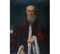 HRJUBWREE Dipinti Famosi Nordico Pittura Tela Immaginie Ritratto del Procuratore Alessandro Gritti di Tintoretto Per la Decorazione della Camera da Letto 60x90cm