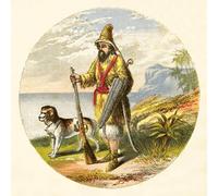 HRJUBWREE Dipinti Famosi Nordico Pittura Tela Immaginie Robinson Crusoe di Alexander Lydon Per la Decorazione della Camera da Letto 60x90cm