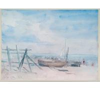 HRJUBWREE Dipinti Famosi Stampe d'Arte Mural Dipinto Bassa marea Walmer Beach del famoso artista Per la Decorazione del Soggiorno 60x90cm