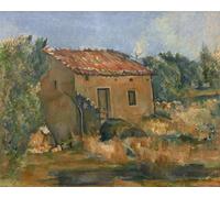 HRJUBWREE Dipinti Famosi Stampe d'Arte Mural Dipinto Casa abbandonata vicino ad Aix en provence di Paul Cézanne Per la Decorazione del Soggiorno 60x90cm