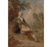 HRJUBWREE Dipinti Famosi Stampe d'Arte Mural Dipinto Edoardo Augusto Edoardo Duca di di Gainsborough Per la Decorazione del Soggiorno 60x90cm