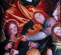 HRJUBWREE Dipinti Famosi Stampe d'Arte Mural Dipinto il Concerto degli Angeli di Famoso Artista Per la Decorazione del Soggiorno 60x90cm