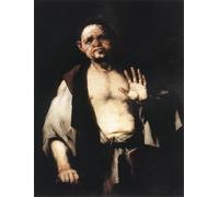 HRJUBWREE Dipinti Famosi Stampe d'Arte Mural Dipinto il filosofo Cratetes Luca Per la Decorazione del Soggiorno 60x90cm