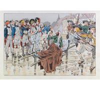 HRJUBWREE Dipinti Famosi Stampe d'Arte Mural Dipinto il marchese De Bonchamps ferito a morte dopo la battaglia di Cholet in Per la Decorazione del Soggiorno 60x90cm