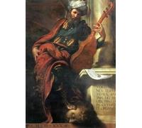 HRJUBWREE Dipinti Famosi Stampe d'Arte Mural Dipinto il Profeta David di Camillo Boccaccino Per la Decorazione del Soggiorno 60x90cm