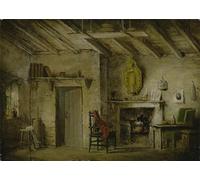 HRJUBWREE Dipinti Famosi Stampe d'Arte Mural Dipinto il progetto del cottage dei decani per il cuore di Midlothian di Alexander Nasmyth Per la Decorazione del Soggiorno 60x90cm