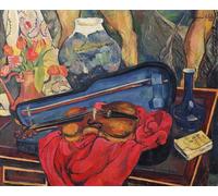 HRJUBWREE Dipinti Famosi Stampe d'Arte Mural Dipinto la custodia del violino di Marie Clementine Suzanne Valadon Per la Decorazione del Soggiorno 60x90cm