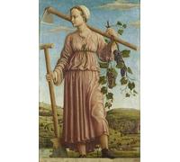 HRJUBWREE Dipinti Famosi Stampe d'Arte Mural Dipinto la Musa Polimnia di Francesco Del Cossa Per la Decorazione del Soggiorno 60x90cm