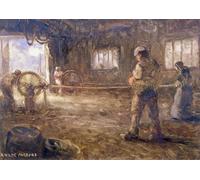 HRJUBWREE Dipinti Famosi Stampe d'Arte Mural Dipinto la passeggiata con la corda di Arthur Wilde Parsons Per la Decorazione del Soggiorno 60x90cm