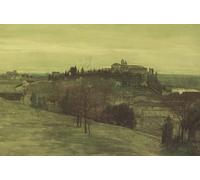HRJUBWREE Dipinti Famosi Stampe d'Arte Mural Dipinto l'Aventino dal Palatino di Walter Crane Per la Decorazione del Soggiorno 60x90cm
