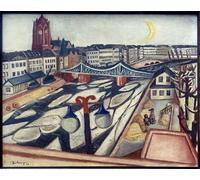HRJUBWREE Dipinti Famosi Stampe d'Arte Mural Dipinto L'era glaciale di Max Beckmann Per la Decorazione del Soggiorno 60x90cm