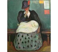 HRJUBWREE Dipinti Famosi Stampe d'Arte Mural Dipinto L'eredità di Edvard Munch Per la Decorazione del Soggiorno 60x90cm