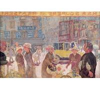 HRJUBWREE Dipinti Famosi Stampe d'Arte Mural Dipinto Piazza Clichy di Pierre Bonnard Per la Decorazione del Soggiorno 60x90cm