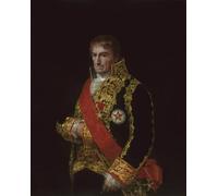 HRJUBWREE Dipinti Famosi Stampe d'Arte Mural Dipinto Ritratto del generale José Manuel Romero di Francisco De Goya Per la Decorazione del Soggiorno 60x90cm