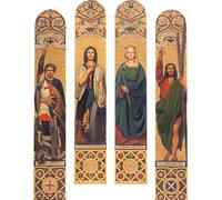 HRJUBWREE Dipinti Famosi Stampe d'Arte Mural Dipinto Santi San Giorgio Santa Caterina Santa Margherita e Sant'Andrea di Faed Per la Decorazione del Soggiorno 60x90cm