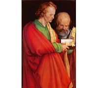 HRJUBWREE Dipinti Famosi Stampe d'Arte Mural Dipinto Stjohn con Stpeter di Albrecht Dürer Per la Decorazione del Soggiorno 60x90cm