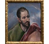 HRJUBWREE Dipinti Famosi Stampe d'Arte Mural Dipinto Studio per la testa di un uomo Santo Minore Dipinto di El Greco Per la Decorazione del Soggiorno 60x90cm