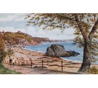 HRJUBWREE Dipinti Famosi Stampe d'Arte Mural Dipinto Tenby the North Sands di Alfred Robert Quinton Per la Decorazione del Soggiorno 60x90cm