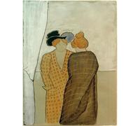 HRJUBWREE Dipinti Famosi Stampe d'Arte Mural Dipinto Zwei Frauen di Marianne Von Werefkin Per la Decorazione del Soggiorno 60x90cm