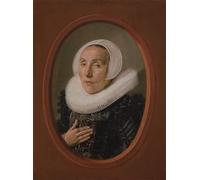 HRJUBWREE Dipinto su Tela Classico Quadri su Tela Stampe Pittura Anna Van Der Aar Nata Morì Dopo di Frans Hals Per la Decorazione dell'ufficio 60x90cm