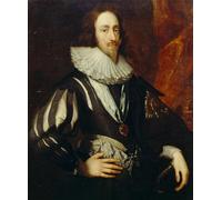 HRJUBWREE Dipinto su Tela Classico Quadri su Tela Stampe Pittura Carlo I di Anthony Van Dyck Per la Decorazione dell'ufficio 60x90cm