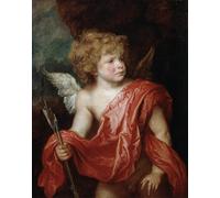 HRJUBWREE Dipinto su Tela Classico Quadri su Tela Stampe Pittura Cupido all'inizio del XX secolo di Anthony Van Dyck Per la Decorazione dell'ufficio 60x90cm