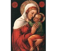 HRJUBWREE Dipinto su Tela Classico Quadri su Tela Stampe Pittura Dama con Bambino di Jacopo Bellini Per la Decorazione dell'ufficio 60x90cm