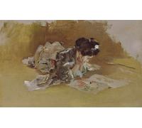 HRJUBWREE Dipinto su Tela Classico Quadri su Tela Stampe Pittura il libro illustrato di Robert Frederick Blum Per la Decorazione dell'ufficio 60x90cm