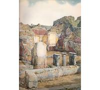 HRJUBWREE Dipinto su Tela Classico Quadri su Tela Stampe Pittura Insula Nella Regione Ix V a Pompei Bazzani Per la Decorazione dell'ufficio 60x90cm