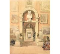 HRJUBWREE Dipinto su Tela Classico Quadri su Tela Stampe Pittura Interno della Thirlestaine House Cheltenham di David Roberts Per la Decorazione dell'ufficio 60x90cm