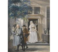 HRJUBWREE Dipinto su Tela Classico Quadri su Tela Stampe Pittura la Finta Tristezza Primo Atto di Cornelis Troost Per la Decorazione dell'ufficio 60x90cm
