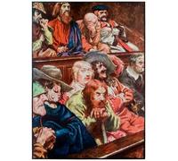 HRJUBWREE Dipinto su Tela Classico Quadri su Tela Stampe Pittura la giuria del cammino dei pellegrini da questo mondo Byam Liston Shaw Per la Decorazione dell'ufficio 60x90cm