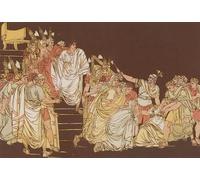 HRJUBWREE Dipinto su Tela Classico Quadri su Tela Stampe Pittura la Morte di Virginia di Bartolomeo Pinelli Per la Decorazione dell'ufficio 60x90cm