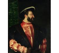 HRJUBWREE Dipinto su Tela Classico Quadri su Tela Stampe Pittura Portrait of Picture by Tiziano Vecelli Per la Decorazione dell'ufficio 60x90cm