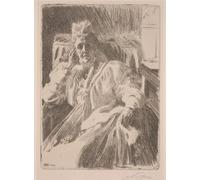 HRJUBWREE Dipinto su Tela Classico Quadri su Tela Stampe Pittura Regina Sofia di Svezia di Anders Leonard Zorn Per la Decorazione dell'ufficio 60x90cm