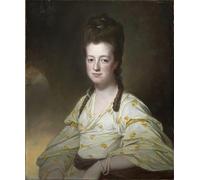 HRJUBWREE Dipinto su Tela Classico Quadri su Tela Stampe Pittura Ritratto di Dorothy Cavendish Duchessa di Portland di George Romney Per la Decorazione dell'ufficio 60x90cm