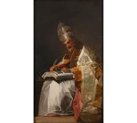 HRJUBWREE Dipinto su Tela Classico Quadri su Tela Stampe Pittura Saint Gregoire I Le Grand San Gregorio Magno di Francisco De Goya Per la Decorazione dell'ufficio 60x90cm