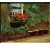 HRJUBWREE Dipinto su Tela Classico Quadri su Tela Stampe Pittura Veduta di una fattoria olandese di Max Liebermann Per la Decorazione dell'ufficio 60x90cm