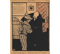 HRJUBWREE Famoso Pittura Astratta Poster Manifesti Quadri Arte Delitti e castighi XIX : Si tratta di tuo padre di Felix Edouard Vallotton Per la Decorazione Domestica 60x90cm