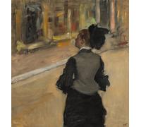 HRJUBWREE Famoso Pittura Astratta Poster Manifesti Quadri Arte Donna vista da dietro di Edgar Degas Per la Decorazione Domestica 60x90cm