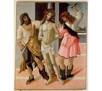 HRJUBWREE Famoso Pittura Astratta Poster Manifesti Quadri Arte Flagellazione di Cristo di Sandro Botticelli Per la Decorazione Domestica 60x90cm