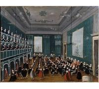 HRJUBWREE Famoso Pittura Astratta Poster Manifesti Quadri Arte Forming Part of Choirs At the Time of Antonio Vivaldi by Gabriele Bella Per la Decorazione Domestica 60x90cm