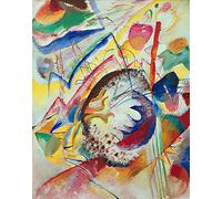 HRJUBWREE Famoso Pittura Astratta Poster Manifesti Quadri Arte Grosse Studie. di Vasilij Kandinskij Per la Decorazione Domestica 60x90cm