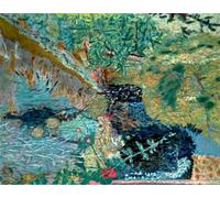HRJUBWREE Famoso Pittura Astratta Poster Manifesti Quadri Arte il Giardino di Pierre Bonnard Per la Decorazione Domestica 60x90cm