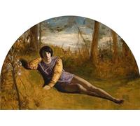 HRJUBWREE Famoso Pittura Astratta Poster Manifesti Quadri Arte il giovane poeta famoso Per la Decorazione Domestica 60x90cm