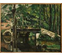 HRJUBWREE Famoso Pittura Astratta Poster Manifesti Quadri Arte il ponte Maincy vicino a Melun di Paul Cézanne Per la Decorazione Domestica 60x90cm